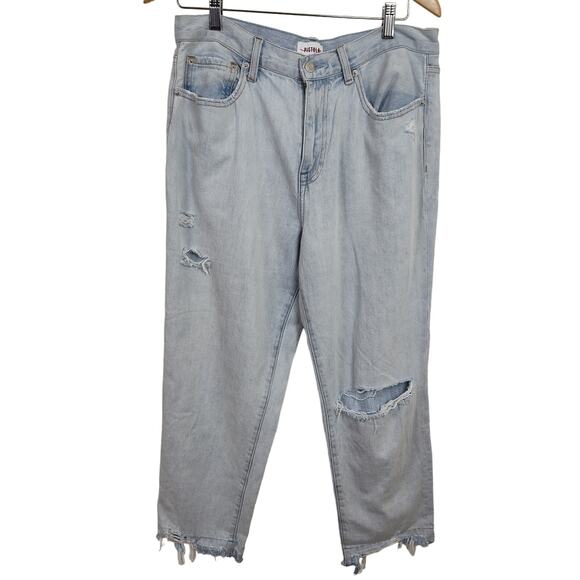pistola Denim - PISTOLA HIGH RISE JEANS BAGGY CROPPED WOMEN'S SIZE 30 RIPPED FRAYED  LIGHTWASH